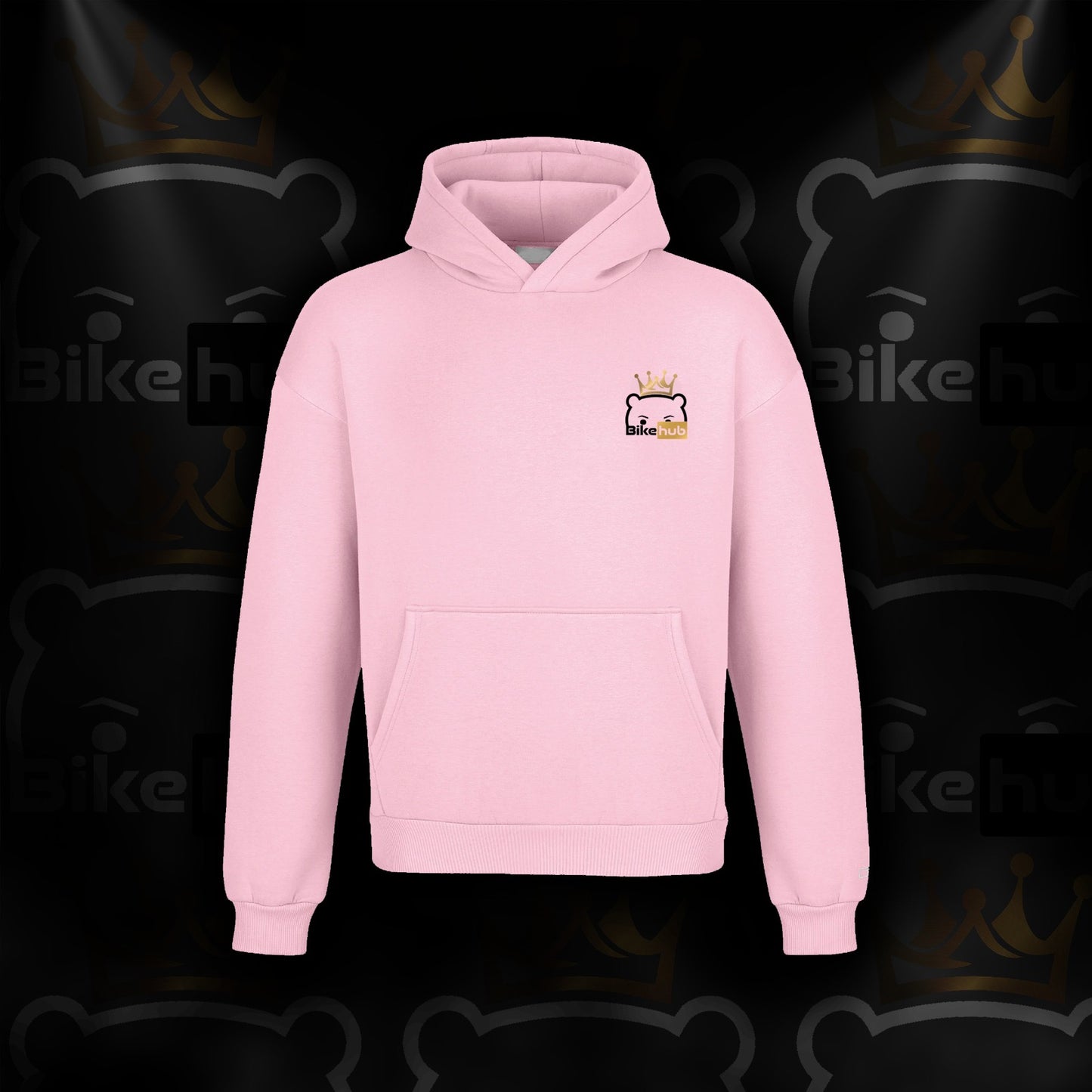BikeHub HOODIE Pink/Gold